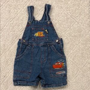 Disney Cars Blue Denim Overalls for Kids